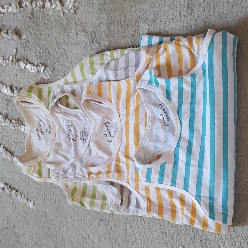 June & January Striped Tanks